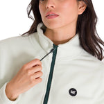 Polar Manga Larga Mujer W Microfleece Full Zip Oliva Claro Cat