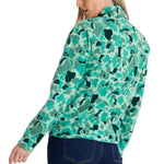 Polar Mujer Microfleece Full Zip Multicolor Verde CAT