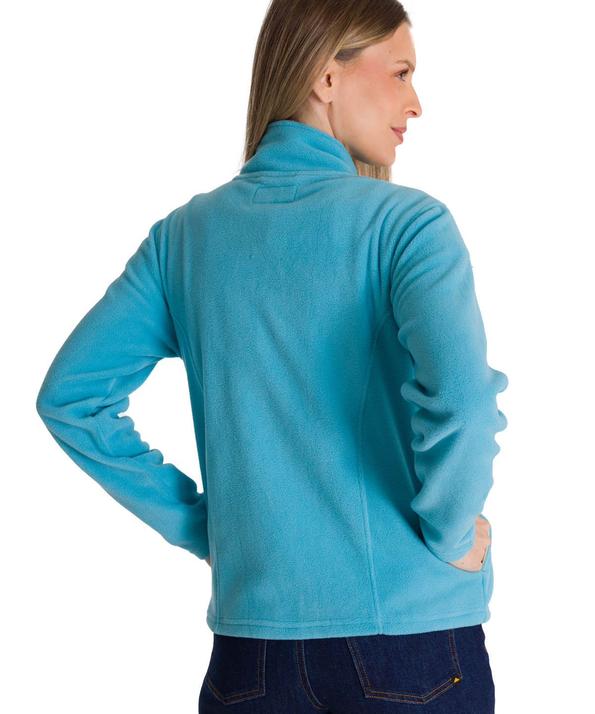 Polar Mujer Microfleece Full Zip Celeste CAT