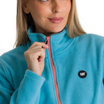 Polar Mujer Microfleece Full Zip Celeste CAT