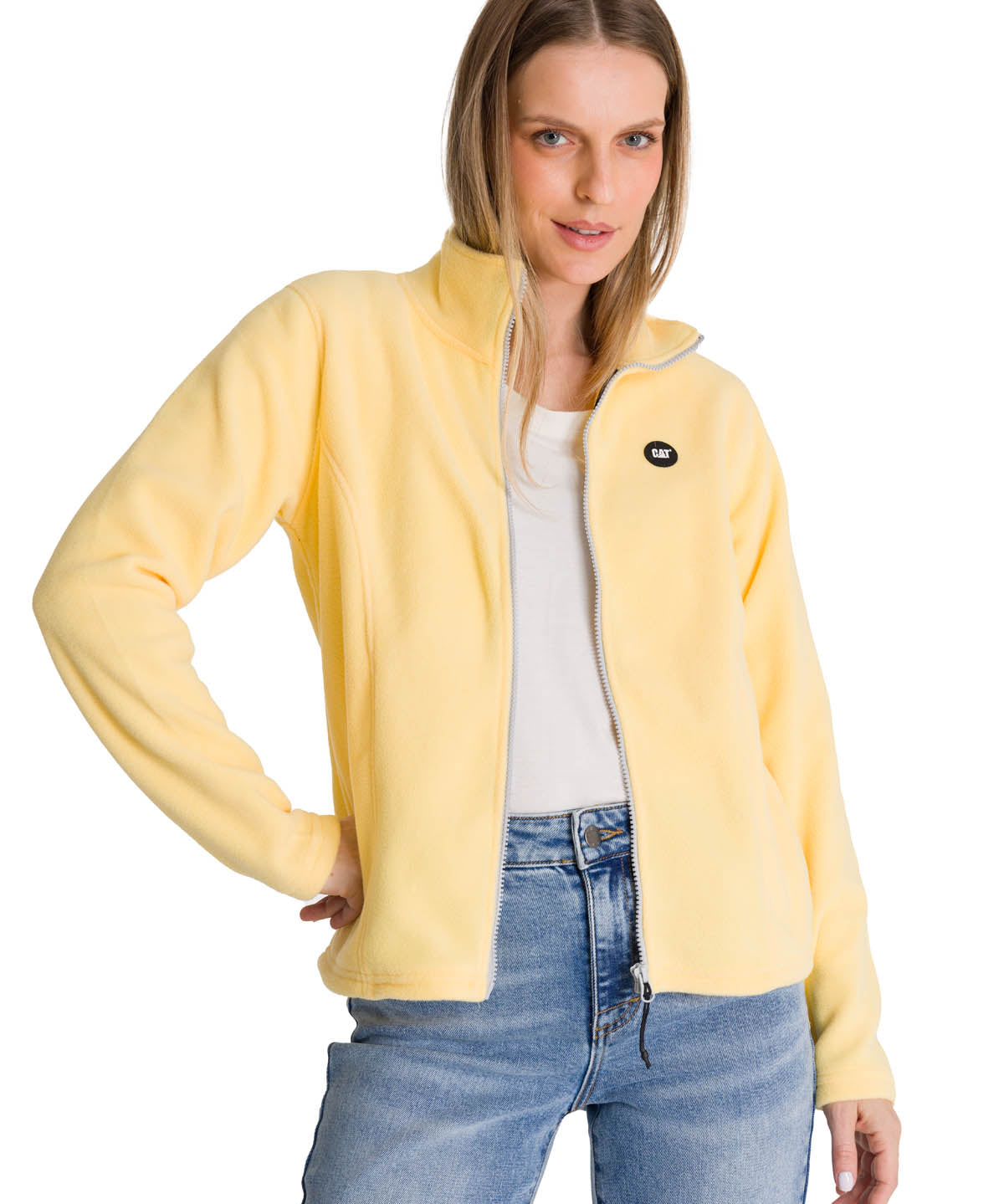 Polar Mujer Microfleece Full Zip Amarillo CAT