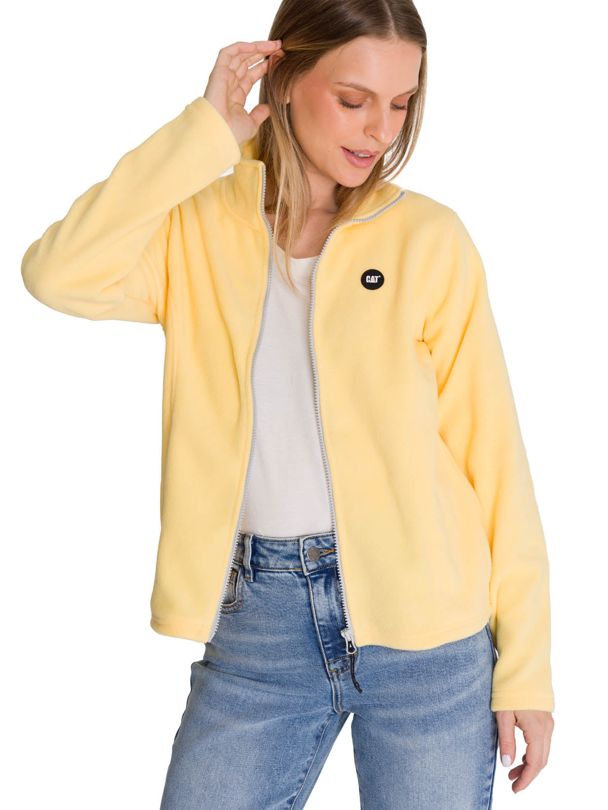 Polar Mujer Microfleece Full Zip Amarillo CAT