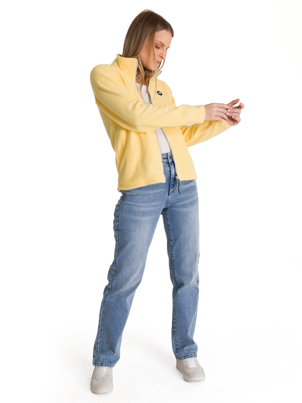 Polar Mujer Microfleece Full Zip Amarillo CAT