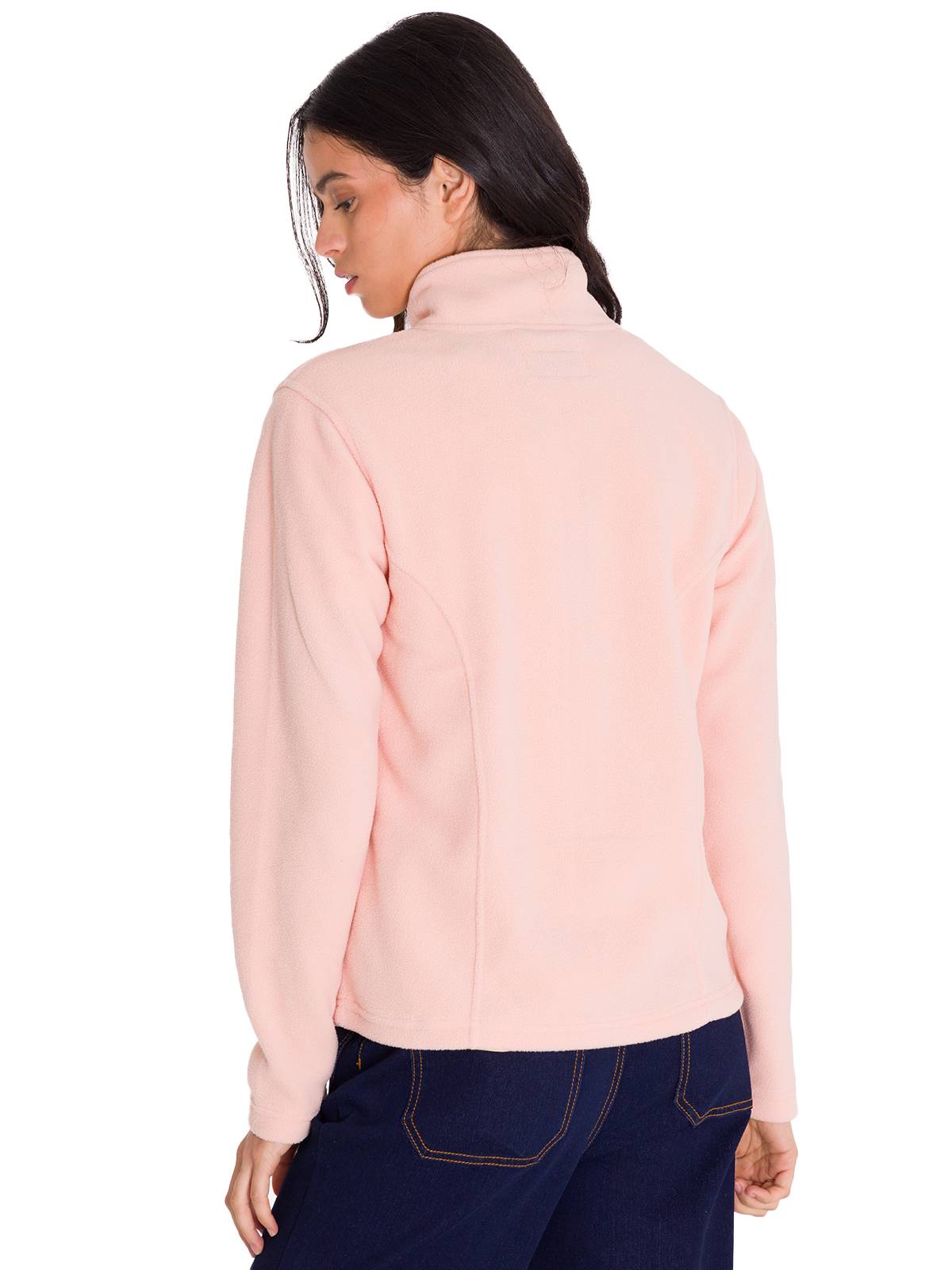 Polar Manga Larga Mujer W Microfleece Full Zip Palo Rosa Cat