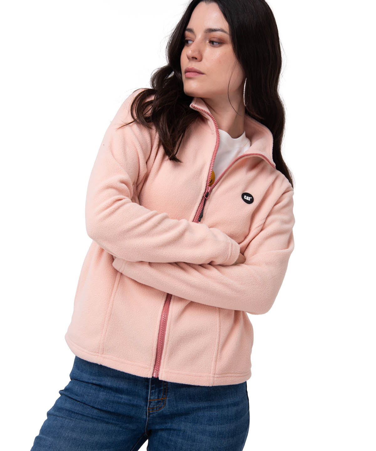 Polar Mujer Microfleece Full Zip Rosa CAT