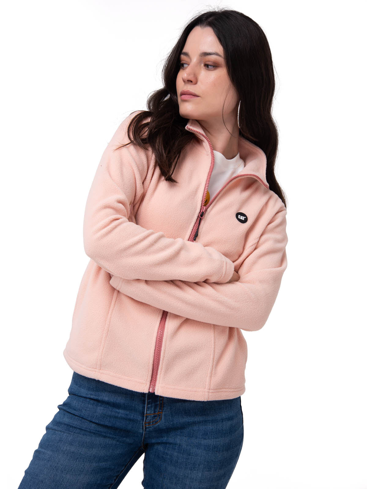 Polar Mujer Microfleece Full Zip Rosa CAT