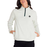 Polar Manga Larga Mujer W Microfleece Quarter Zip Pullover Oliva Claro Cat