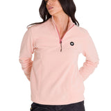 Polar M/Larga Mujer W Microfleece Quarter Zip Pullover Palo Rosa Cat
