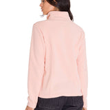 Polar M/Larga Mujer W Microfleece Quarter Zip Pullover Palo Rosa Cat