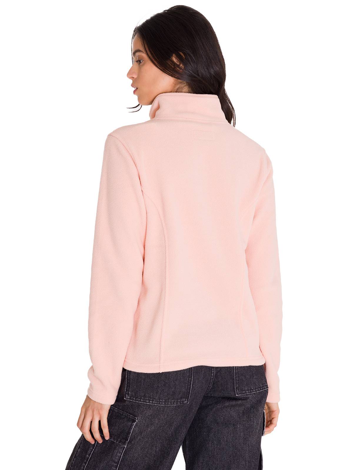 Polar M/Larga Mujer W Microfleece Quarter Zip Pullover Palo Rosa Cat