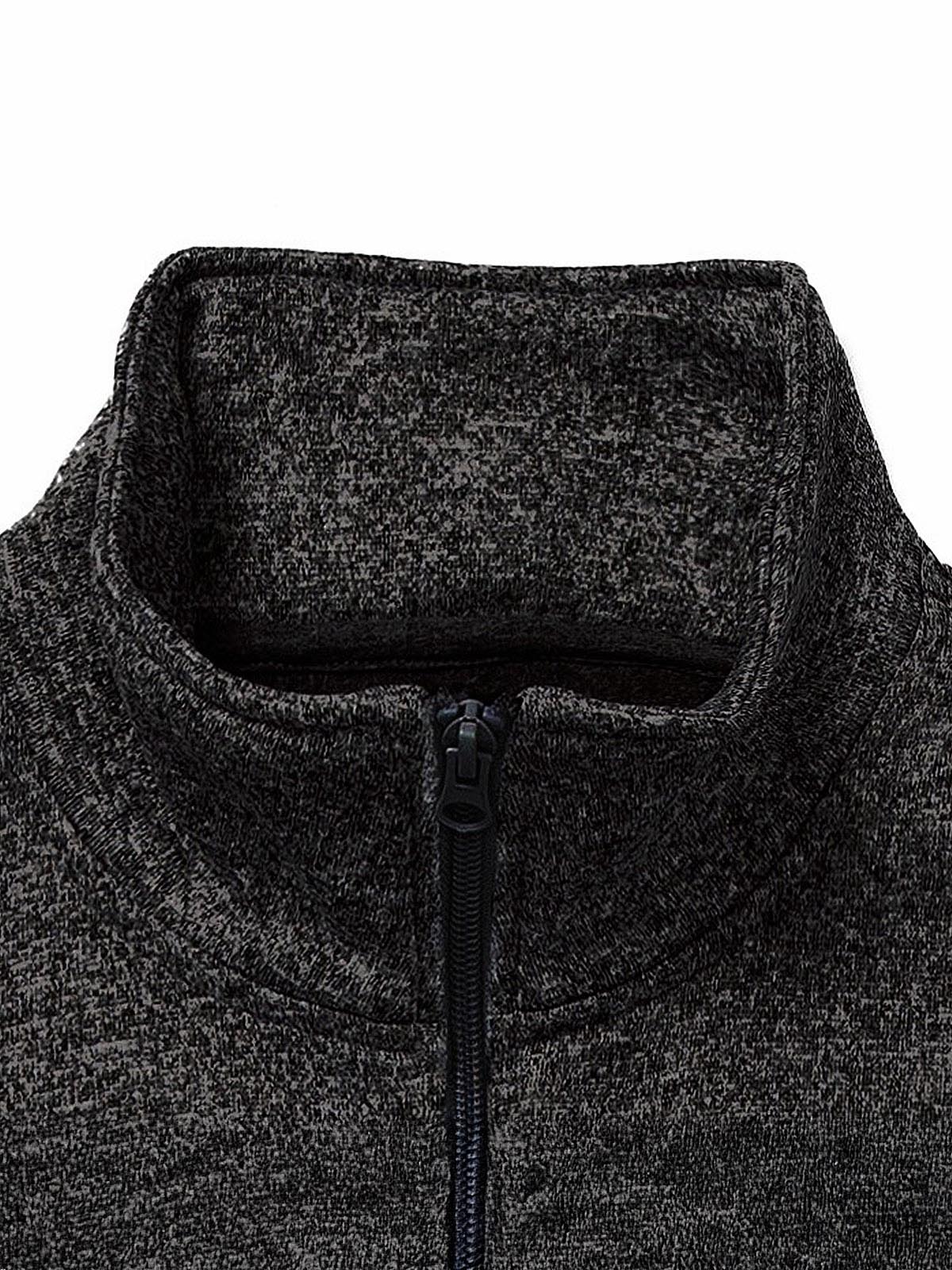 Polar Casual Mujer W SWEATER FLEECE FULL ZIP JACKET Negro CAT