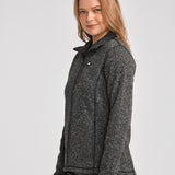 Polar Casual Mujer W SWEATER FLEECE FULL ZIP JACKET Gris CAT