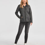 Polar Casual Mujer W SWEATER FLEECE FULL ZIP JACKET Gris CAT