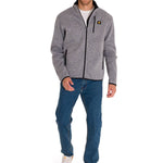 Polar Manga Larga Hombre Fleece Full Zip Gris Oscuro Cat