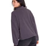 Polar Manga Larga Mujer BOXY OVERSIZED HALF ZIP FLEECE Gris Oscuro Cat