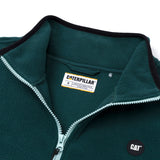 Polar Manga Larga Mujer BOXY OVERSIZED HALF ZIP Verde Petróleo Cat