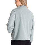 Polar Manga Larga Mujer BOXY OVERSIZED HALF ZIP Verde Petróleo Cat