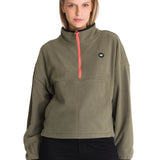 Polar Fleece Mujer Boxy Oversized Verde CAT