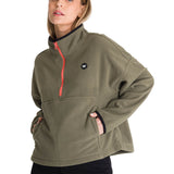 Polar Fleece Mujer Boxy Oversized Verde CAT