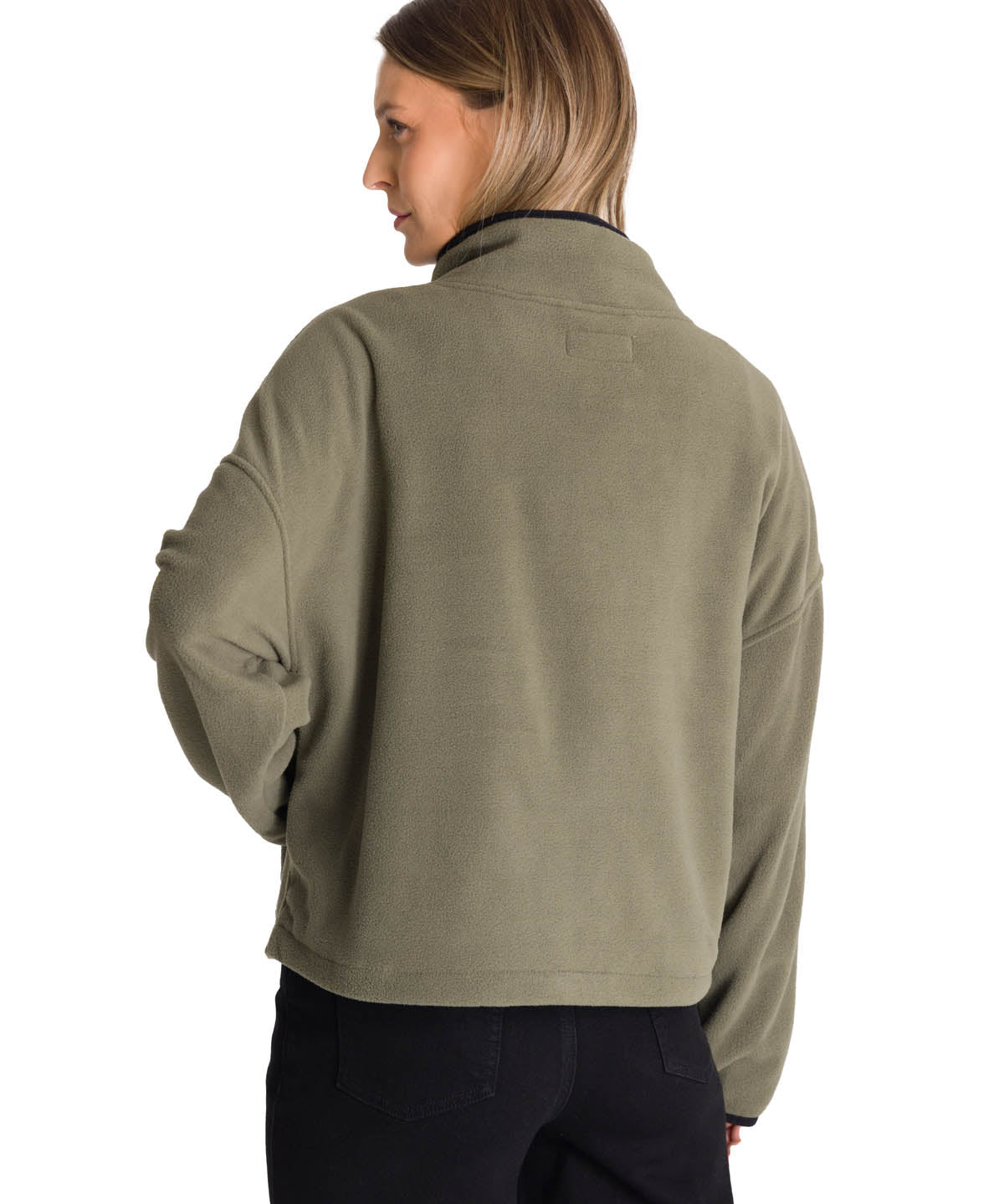 Polar Fleece Mujer Boxy Oversized Verde CAT