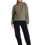 Polar Fleece Mujer Boxy Oversized Verde CAT