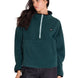 Polar Manga Larga Mujer BOXY OVERSIZED HALF ZIP FLEECE Verde Petróleo Cat