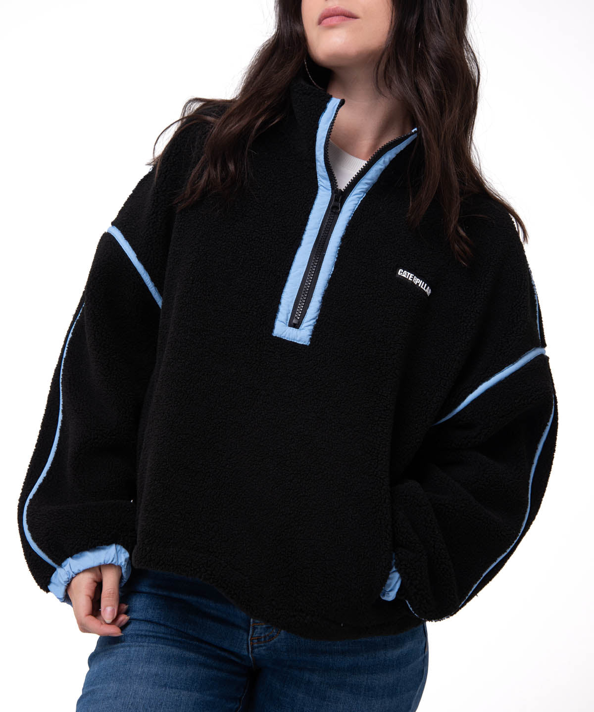 Polar Manga Larga Mujer RELAXED HALF ZIP Negro Cat
