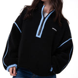 Polar Manga Larga Mujer RELAXED HALF ZIP Negro Cat