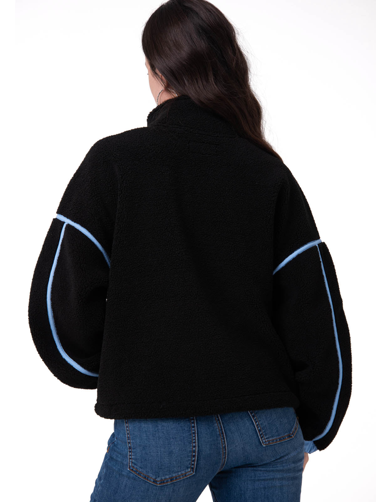 Polar Manga Larga Mujer RELAXED HALF ZIP Negro Cat