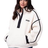 Polar Manga Larga Mujer RELAXED HALF ZIP Blanco Cat