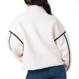Polar Manga Larga Mujer RELAXED HALF ZIP Blanco Cat