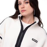 Polar Manga Larga Mujer RELAXED HALF ZIP Blanco Cat