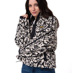 Polar Manga Larga Mujer RELAXED HALF ZIP Blanco y Negro Cat