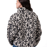 Polar Manga Larga Mujer RELAXED HALF ZIP Blanco y Negro Cat