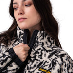 Polar Manga Larga Mujer RELAXED HALF ZIP Blanco y Negro Cat