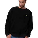 Polar Manga Larga Hombre Sherpa Crewneck Negro CAT