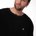 Polar Manga Larga Hombre Sherpa Crewneck Negro CAT