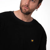 Polar Manga Larga Hombre Sherpa Crewneck Negro CAT