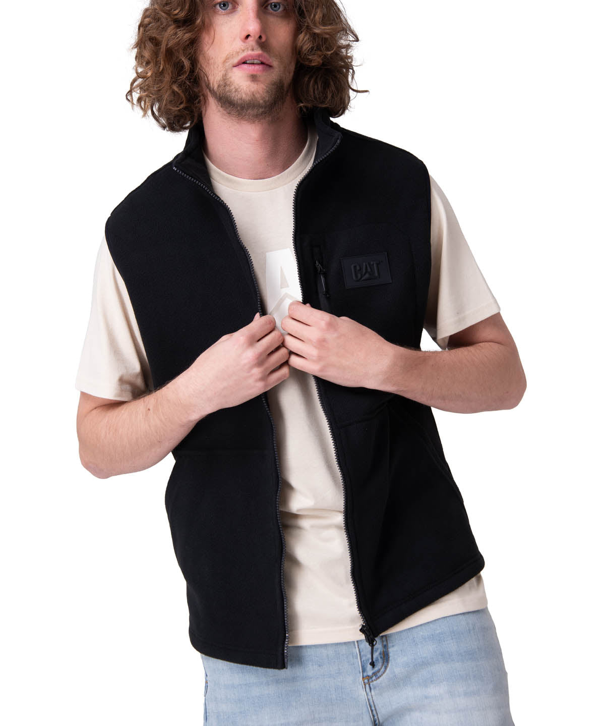 Polar Hombre Microfleece Vest Negro