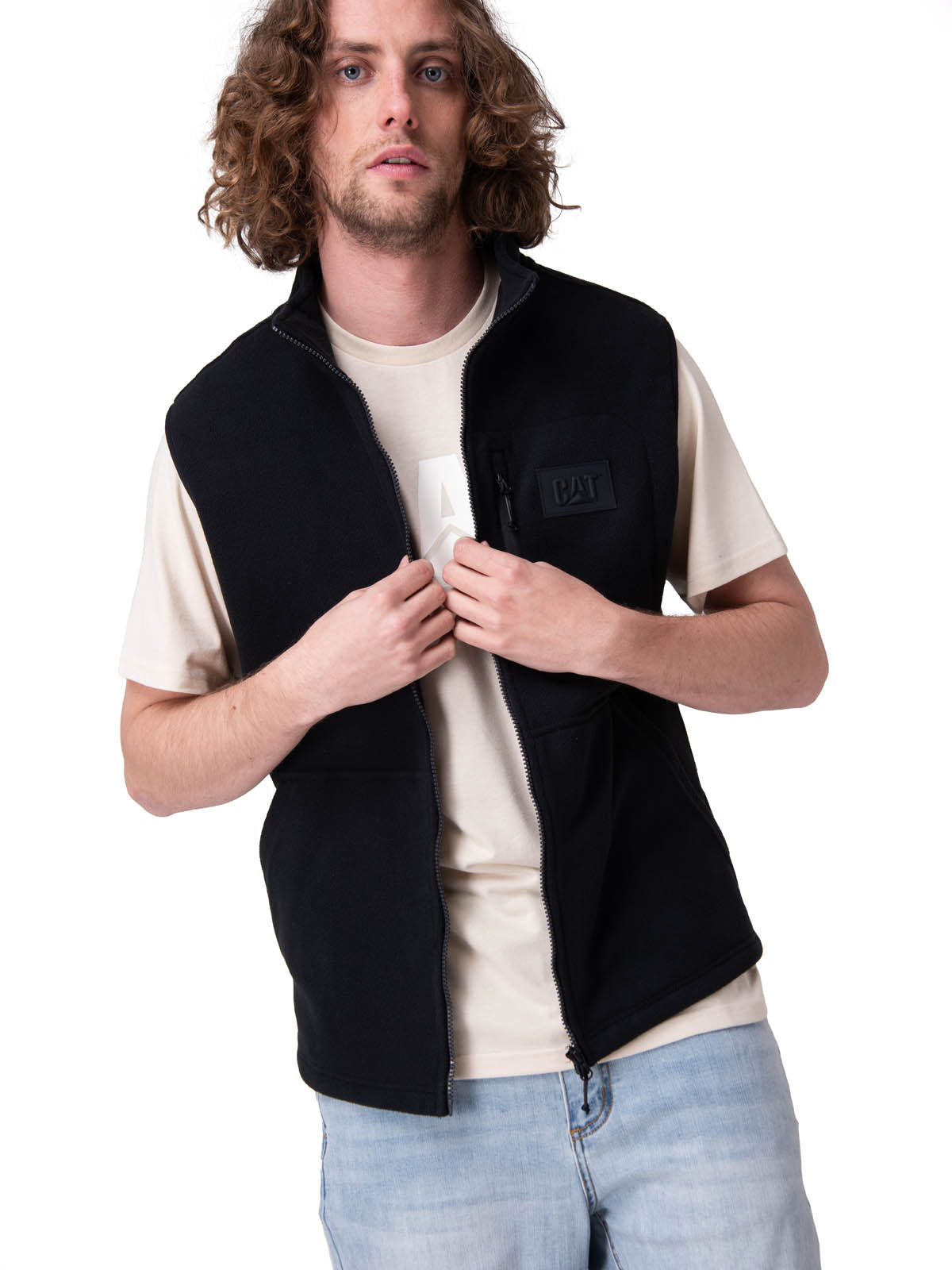 Polar Hombre Microfleece Vest Negro