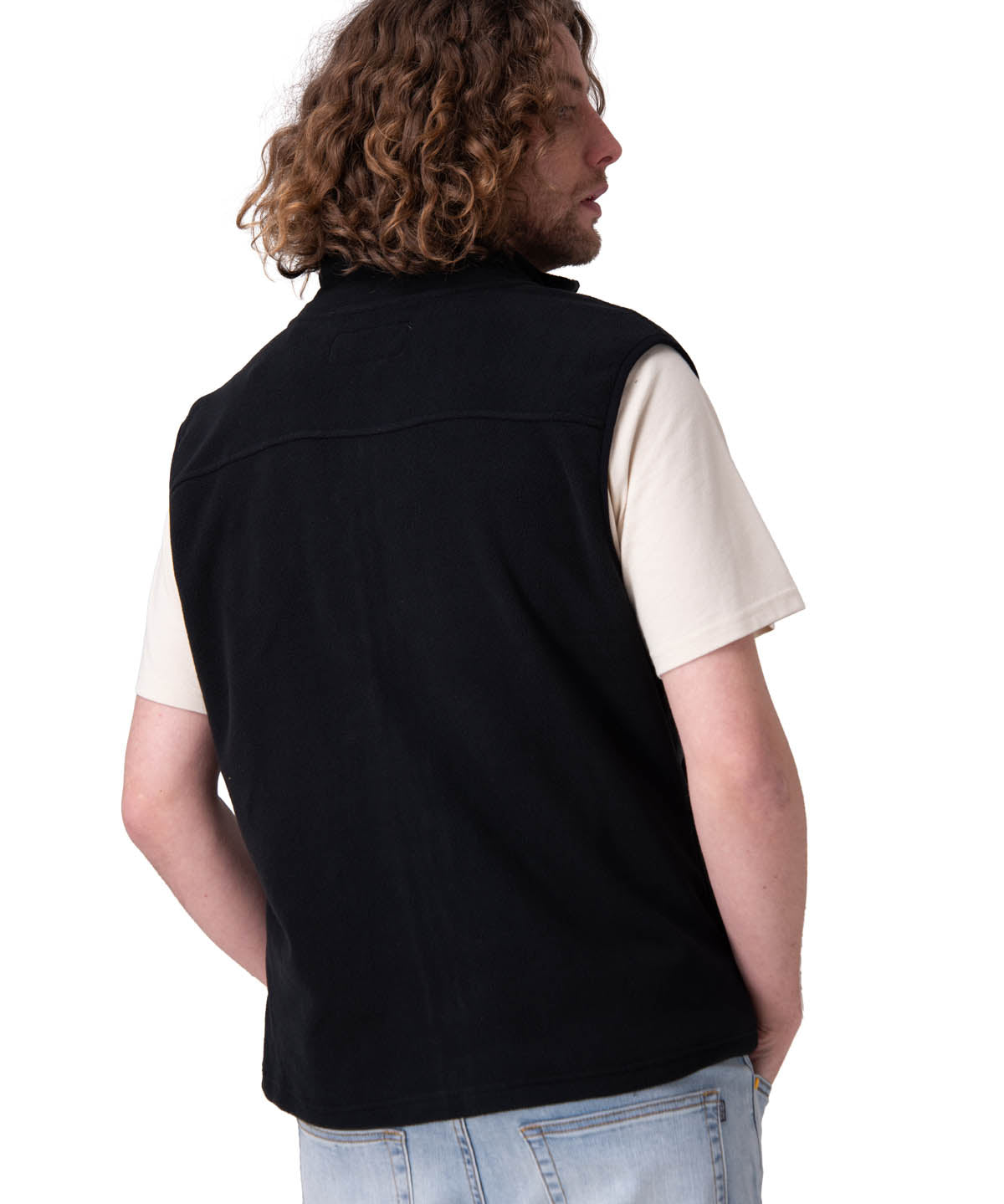 Polar Hombre Microfleece Vest Negro