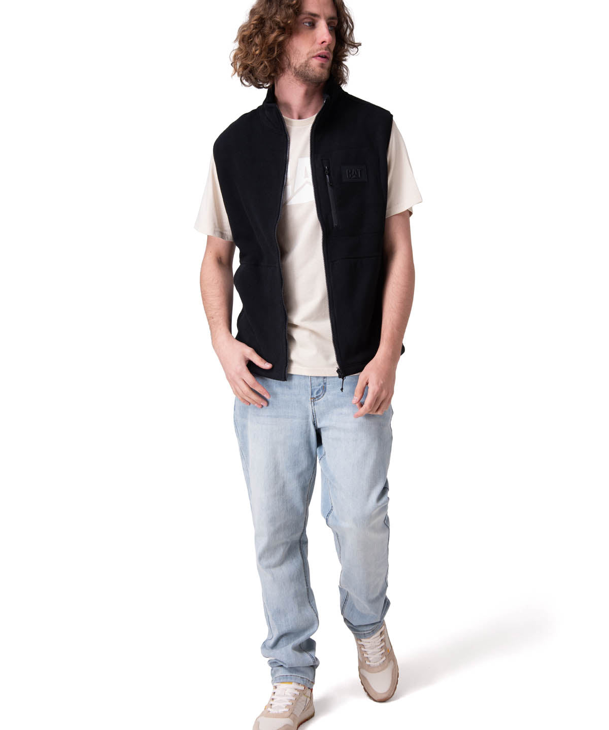 Polar Hombre Microfleece Vest Negro