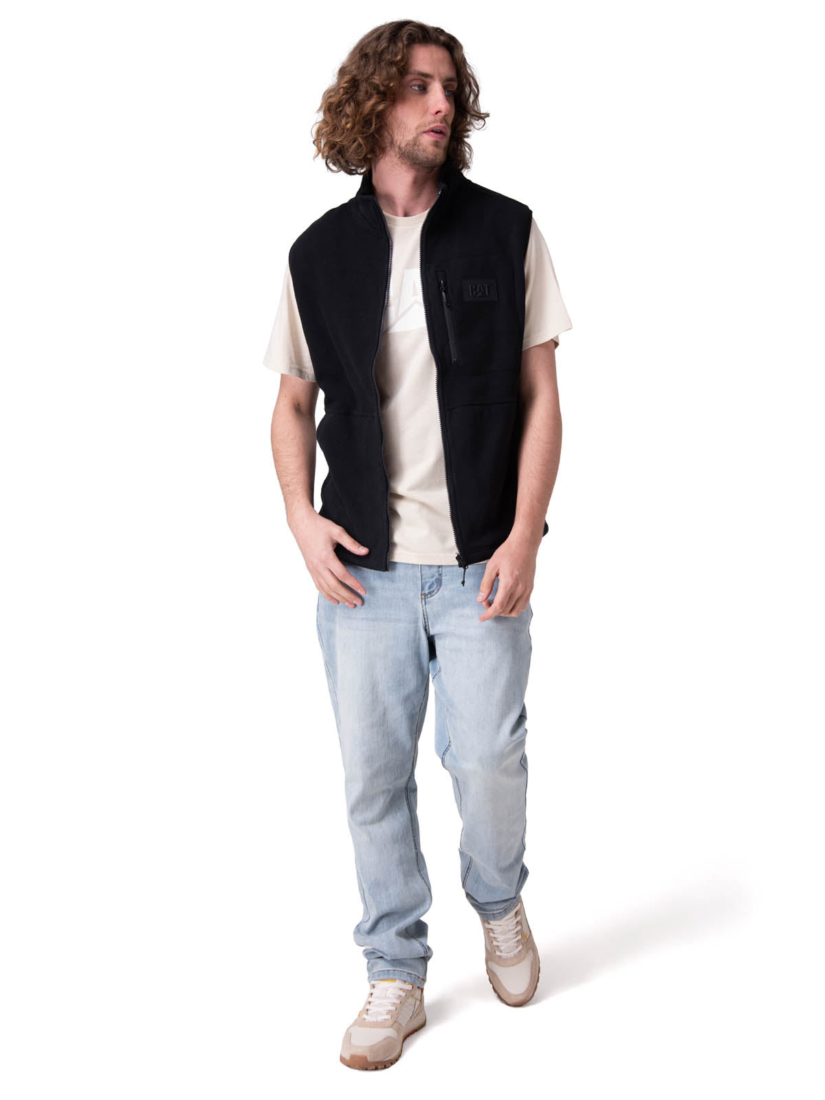 Polar Hombre Microfleece Vest Negro