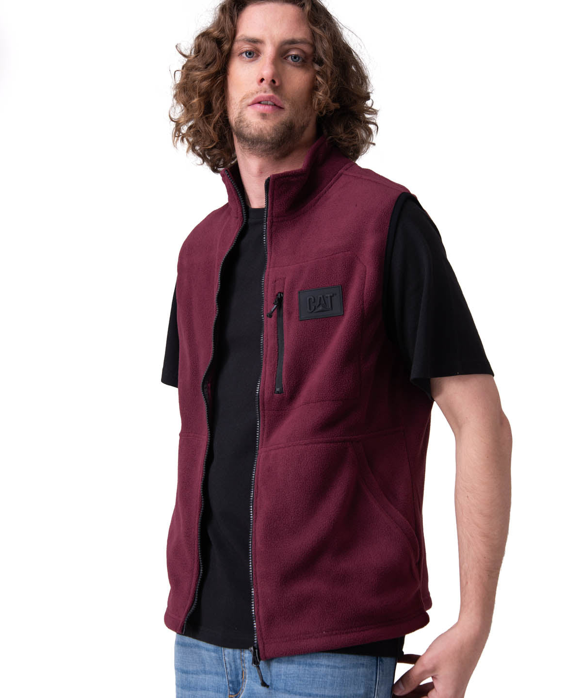 Polar Hombre Microfleece Vest Morado