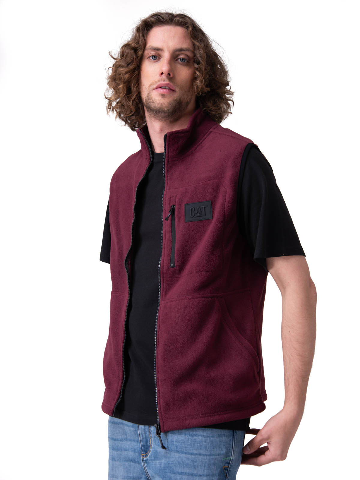 Polar Hombre Microfleece Vest Morado