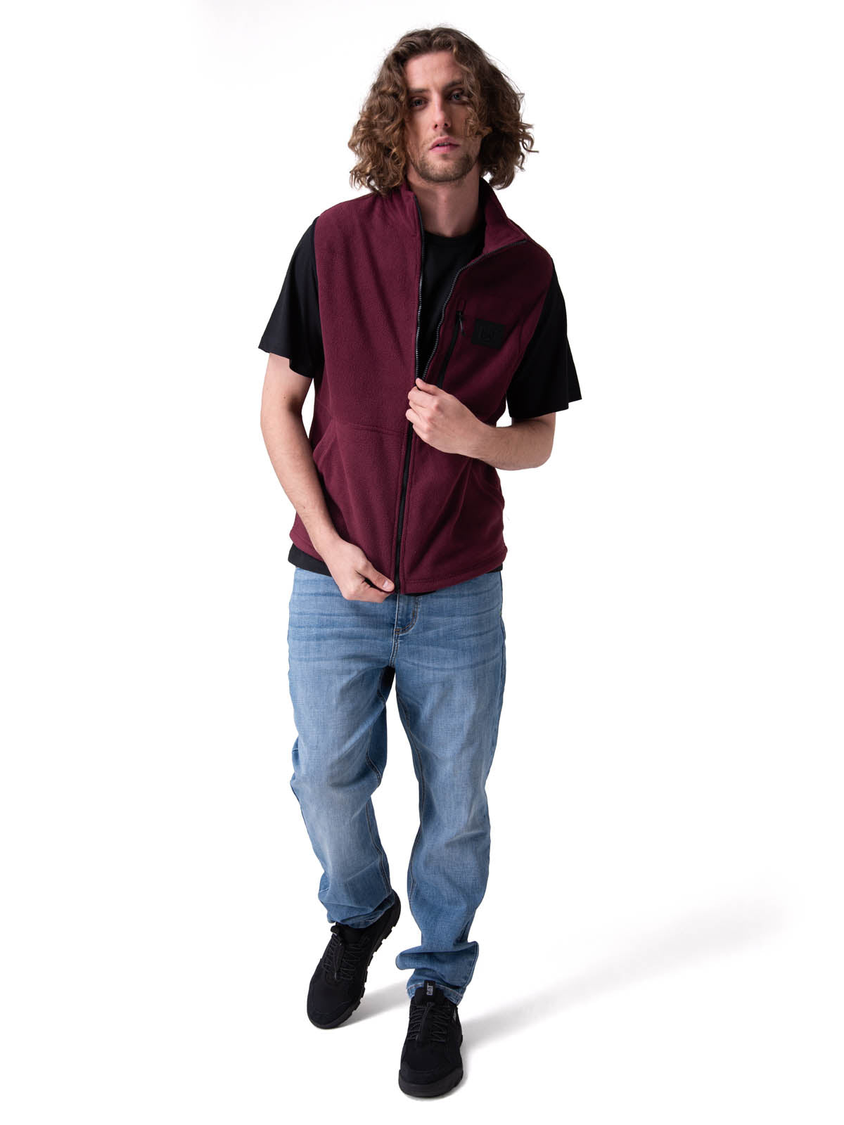 Polar Hombre Microfleece Vest Morado