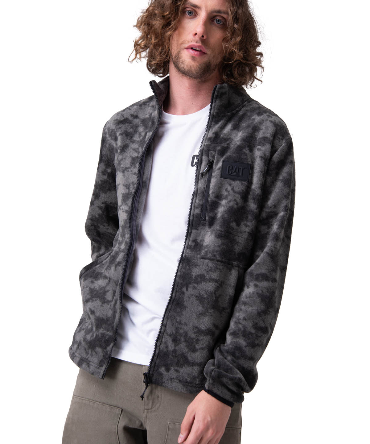 Polar Hombre Microfleece Full Zip Negro