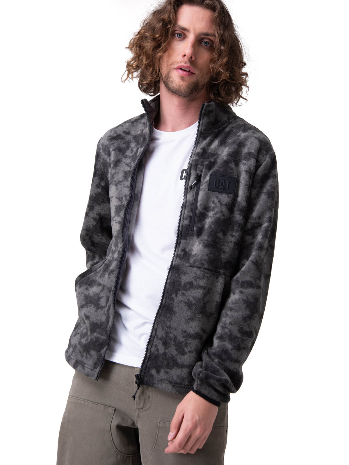 Polar Hombre Microfleece Full Zip Negro