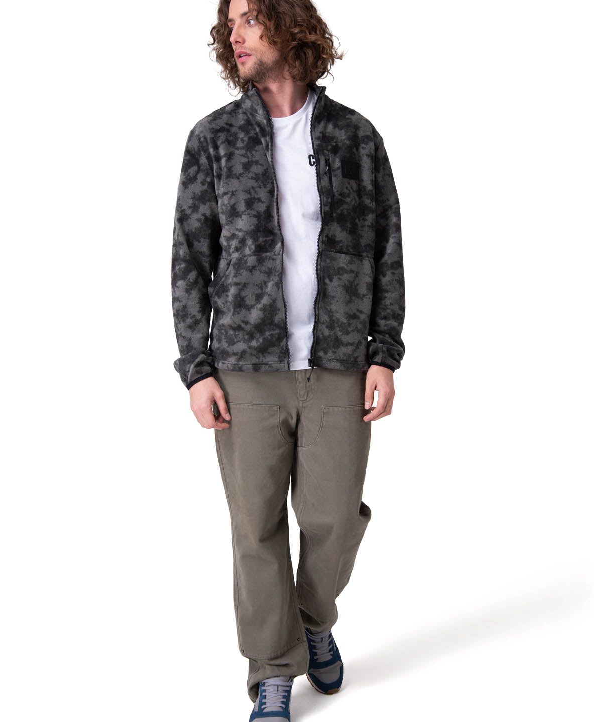 Polar Hombre Microfleece Full Zip Negro