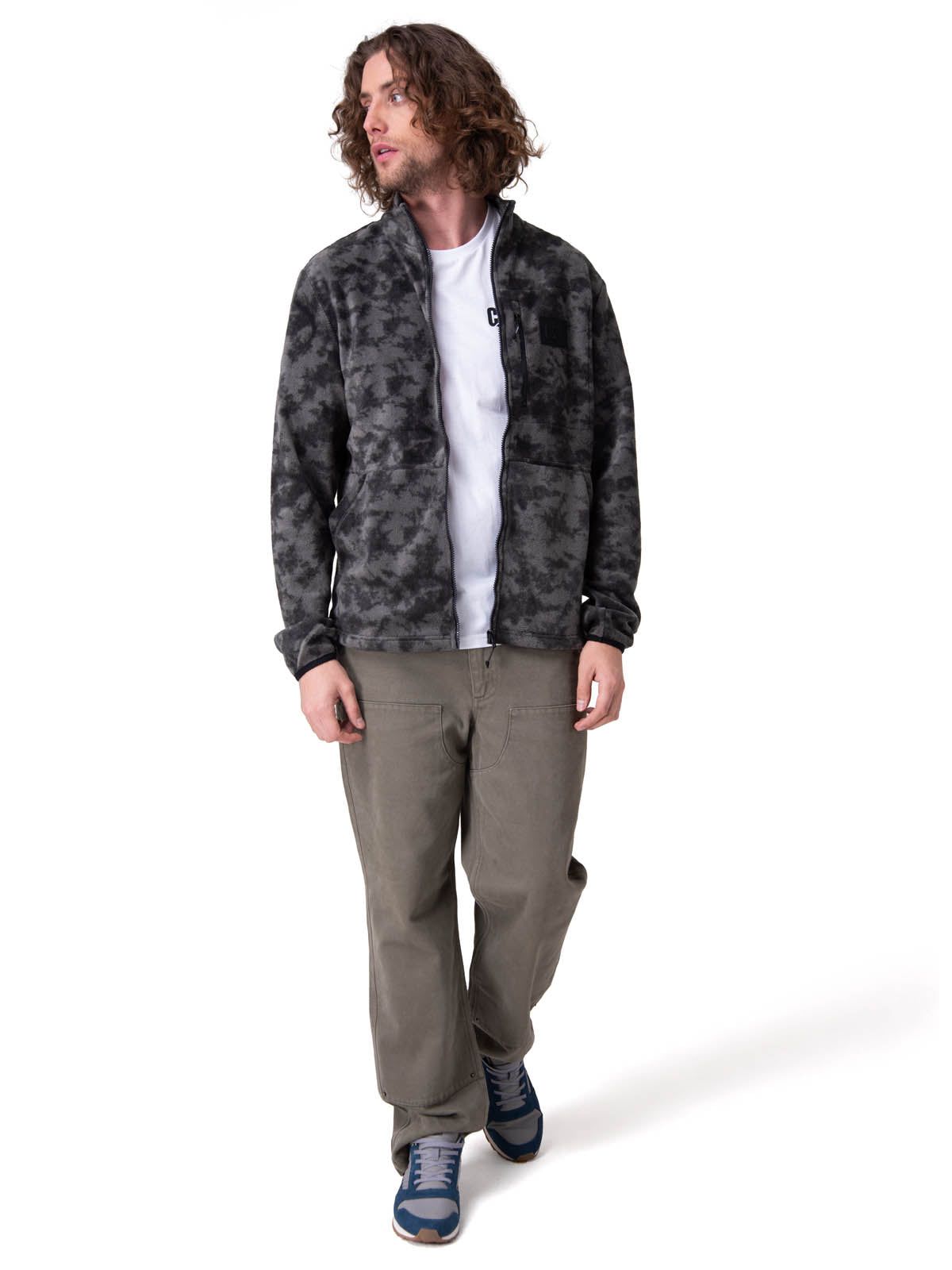 Polar Hombre Microfleece Full Zip Negro